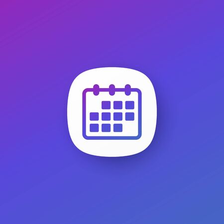 calendar icon for apps, vectorのイラスト素材