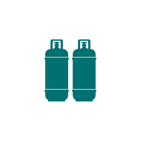 gas cylinders, LPG tanks iconのイラスト素材