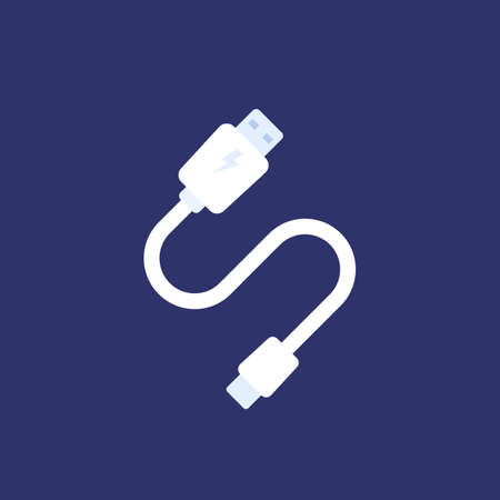 usb cable vector icon designのイラスト素材