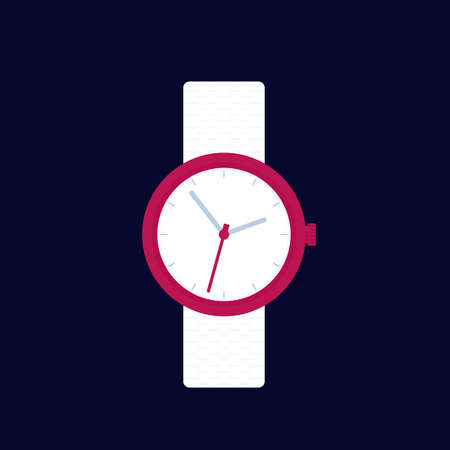 watch, minimal wristwatch design, vectorのイラスト素材