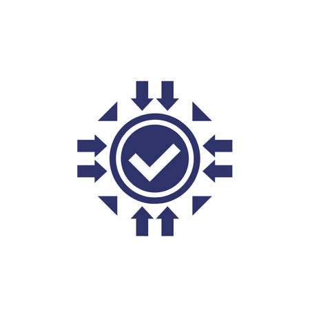 positive impact icon on white, vectorのイラスト素材