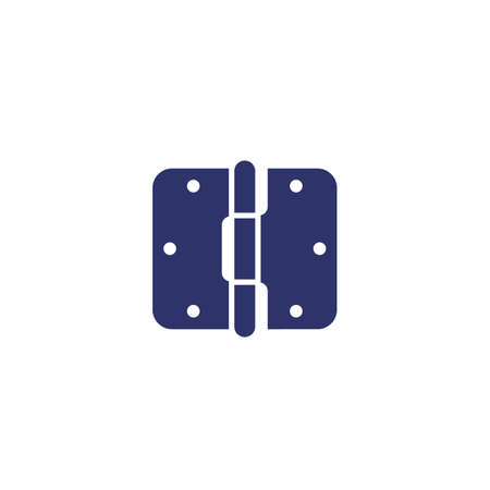 door hinge icon on white, vectorのイラスト素材