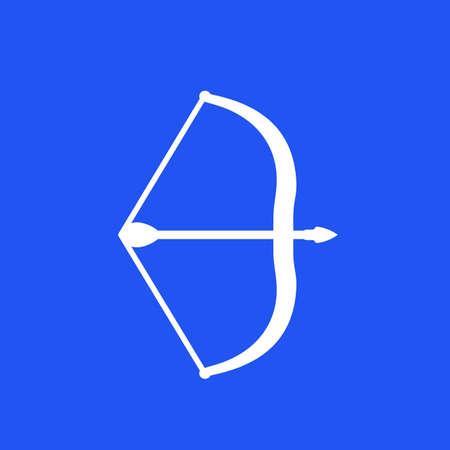 bow and arrow, archery vector iconのイラスト素材