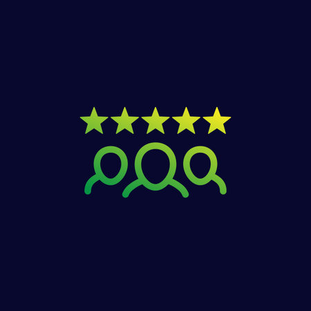 team skills and rating icon for web