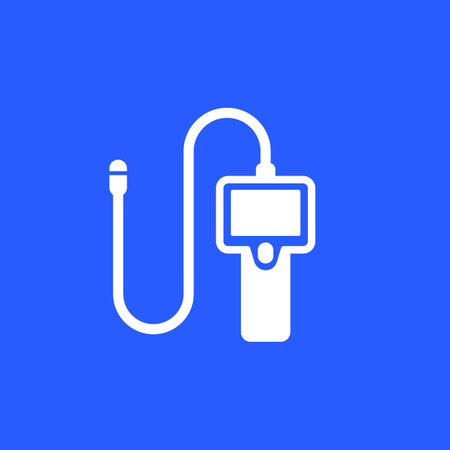 borescope or inspection camera icon, vectorのイラスト素材