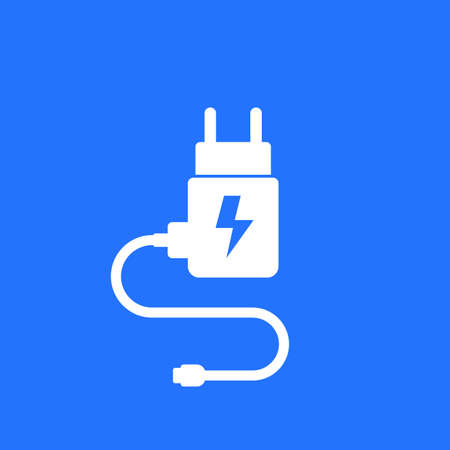Mobile charger for smart phone vector iconのイラスト素材