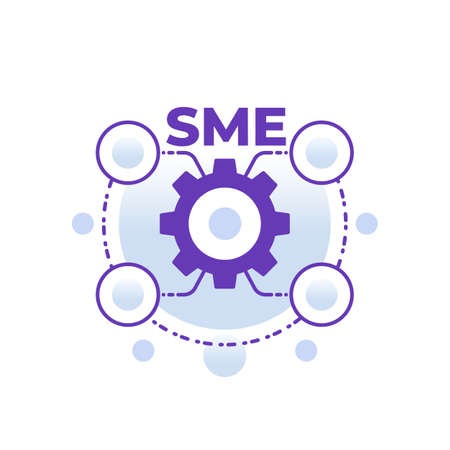 SME, small and medium enterprise, vector conceptのイラスト素材