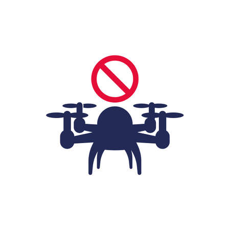 No drone zone sign, vectorのイラスト素材