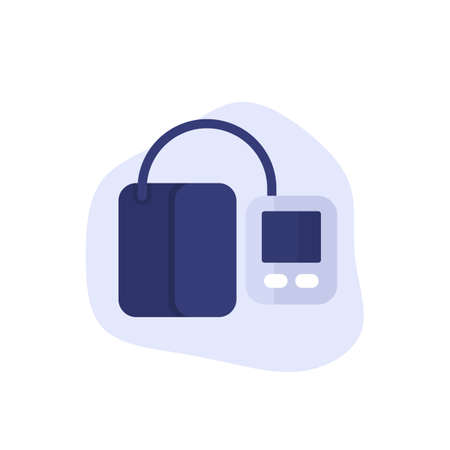 blood pressure monitor vector iconのイラスト素材