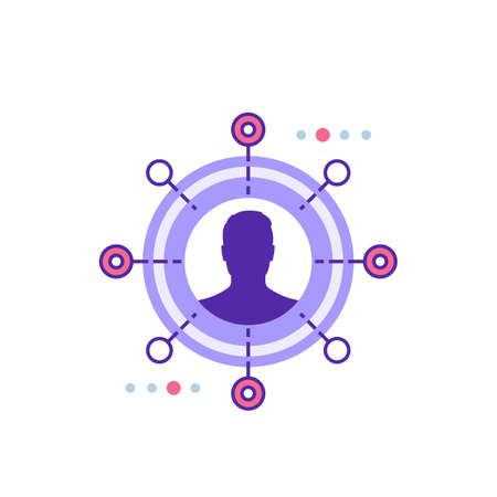 stakeholder or investor vector iconのイラスト素材