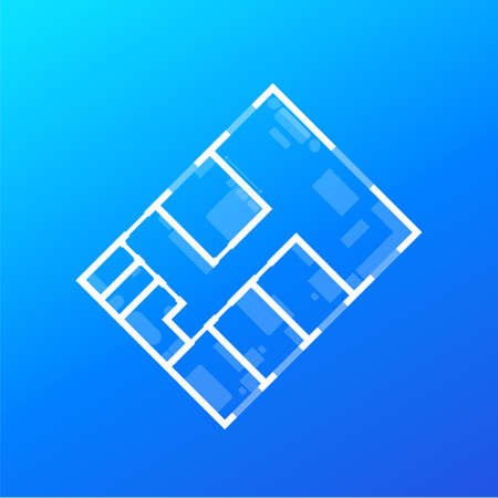 house plan or project, vector designのイラスト素材