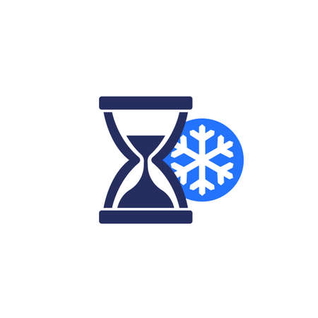 Freezing time icon, vector signのイラスト素材