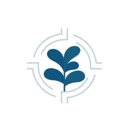 Smart farming, agriculture technology iconのイラスト素材