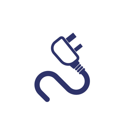 uk electric plug, vector icon, sign