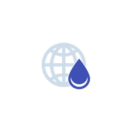 water supply icon on whiteのイラスト素材