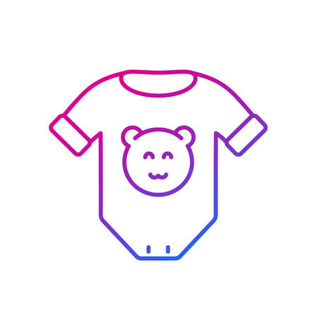 baby clothing line vector iconのイラスト素材
