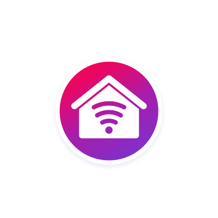 smart home, house vector icon for appsのイラスト素材