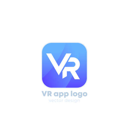 VR logo icon for appsのイラスト素材