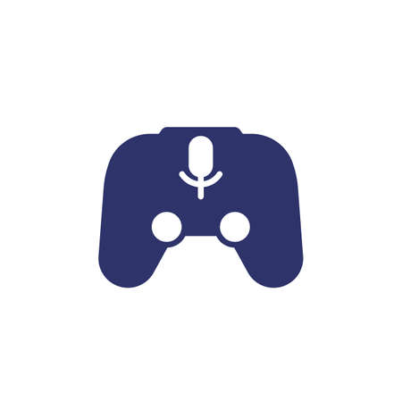 gamepad with audio control iconのイラスト素材
