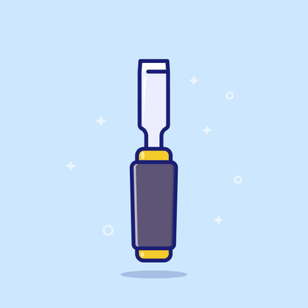 chisel icon, vector art with outlineのイラスト素材