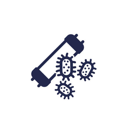 UV light disinfection icon, vectorのイラスト素材