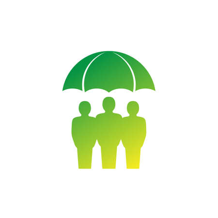 Family insurance icon on whiteのイラスト素材