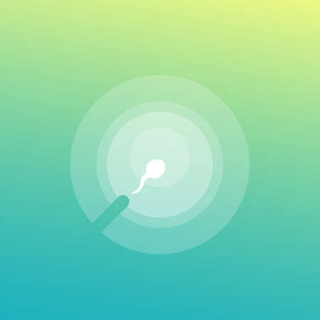 artificial insemination and ifv, vector iconのイラスト素材