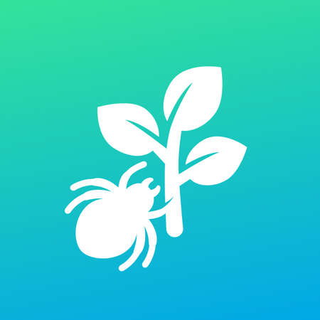 pest and plant icon, vectorのイラスト素材