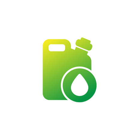 canister icon with oil drop on whiteのイラスト素材