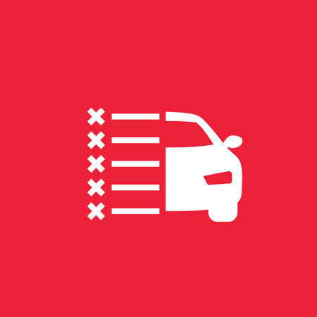 car maintenance, list with problems vector iconのイラスト素材