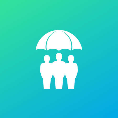 Family insurance icon, vector artのイラスト素材