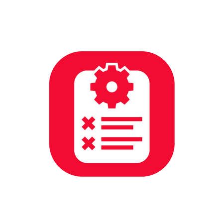 errors in process, report, failed test iconのイラスト素材