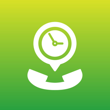 call duration vector icon for appsのイラスト素材