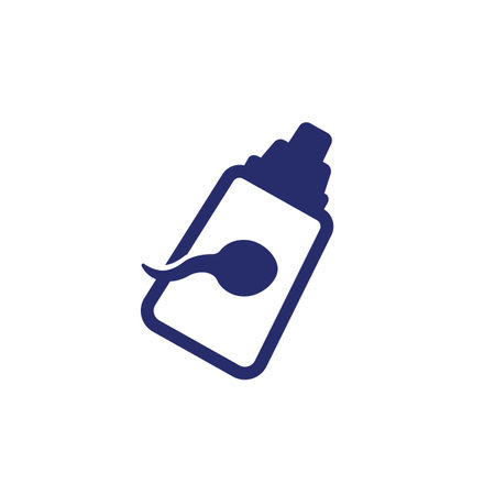 spermicide icon, spermicidal gel signのイラスト素材
