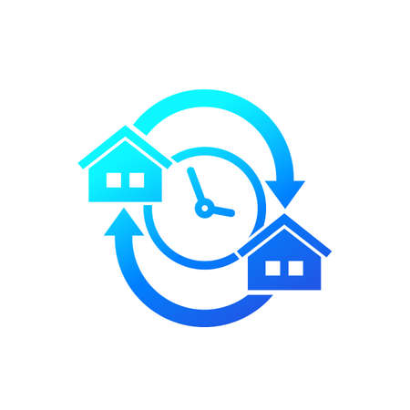 fast removal, moving in the new house vector iconのイラスト素材