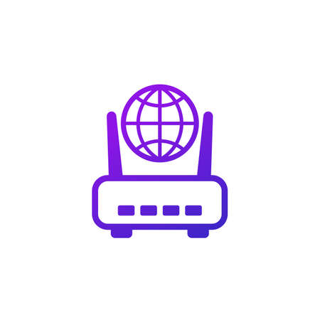 router or internet modem iconのイラスト素材