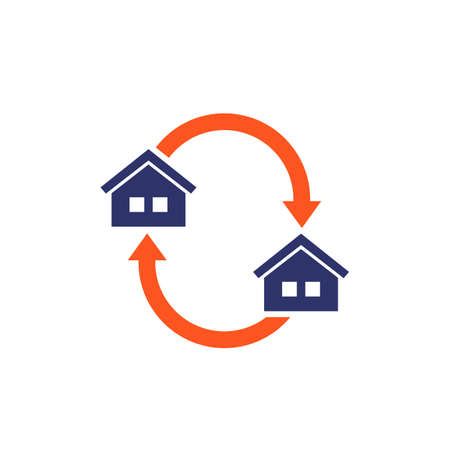 removal, moving in the new house iconのイラスト素材