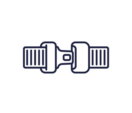 seat belt line icon, car safetyのイラスト素材
