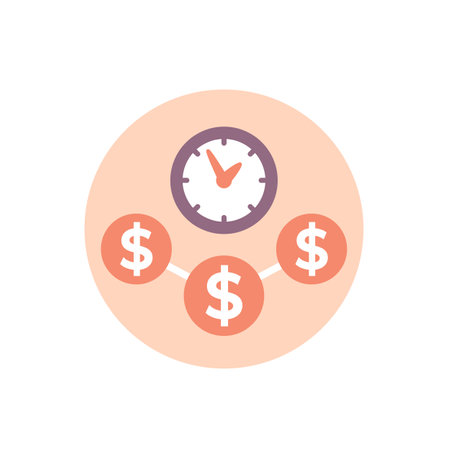 fast money transfers icon, flat vectorのイラスト素材