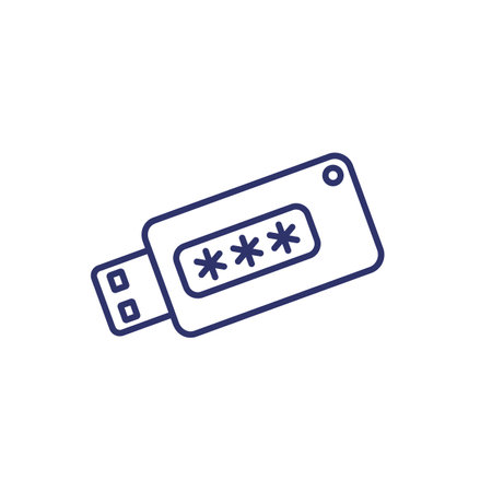 crypto wallet line icon on white, vectorのイラスト素材
