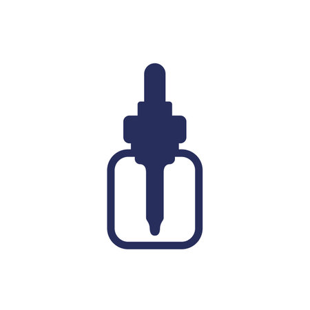 dropper icon on white, vectorのイラスト素材