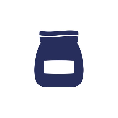 cement bag icon on whiteのイラスト素材