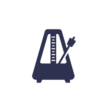 metronome with a pendulum iconのイラスト素材