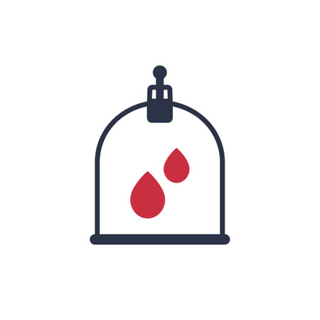 Hijama cupping therapy icon on whiteのイラスト素材