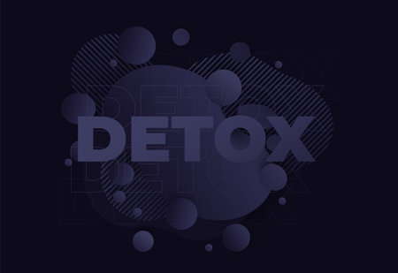 Detox or detoxification, vector designのイラスト素材