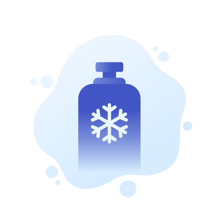 freon, refrigerant gas tank vector illustrationのイラスト素材