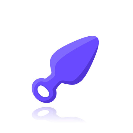 anal plug on white, vectorのイラスト素材