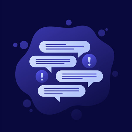 too many emails, messages icon, vector designのイラスト素材