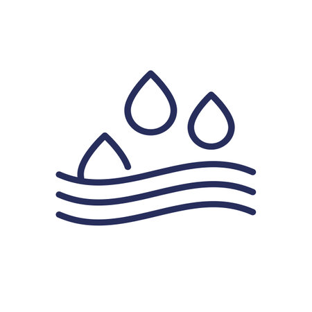 Absorption line icon, absorb water vectorのイラスト素材