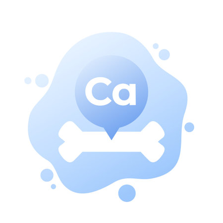 Calcium for bones vector iconのイラスト素材